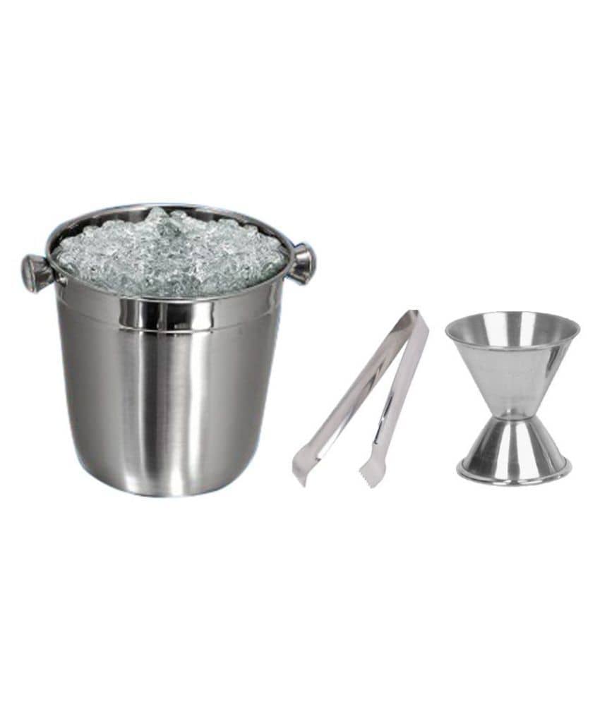 Dynore Stainless Steel Single Walled Ice Bucket - Cookware | Buy online on ZillyBuy