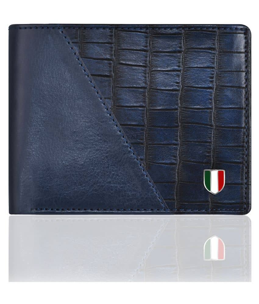 GIOVANNY - Blue Leather Men's Regular Wallet ( Pack of 1 ) - Handbags | Buy online on ZillyBuy