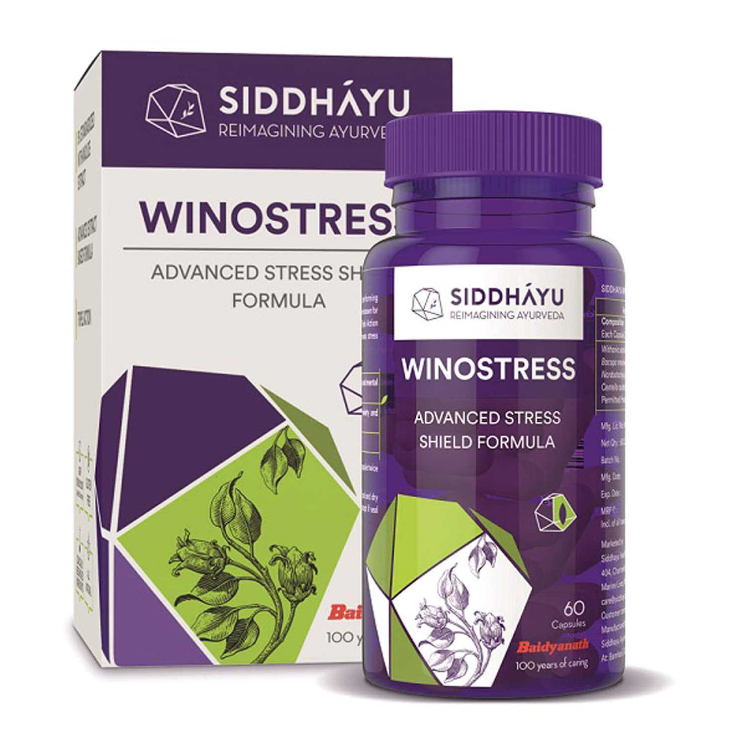 Siddhayu Winostress Capsule 60 No.S Pack of 1