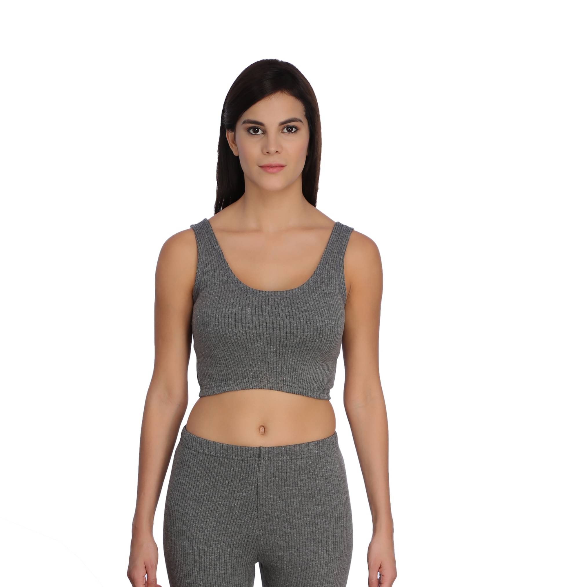     			Selfcare Cotton Blend Topwear - Grey Single