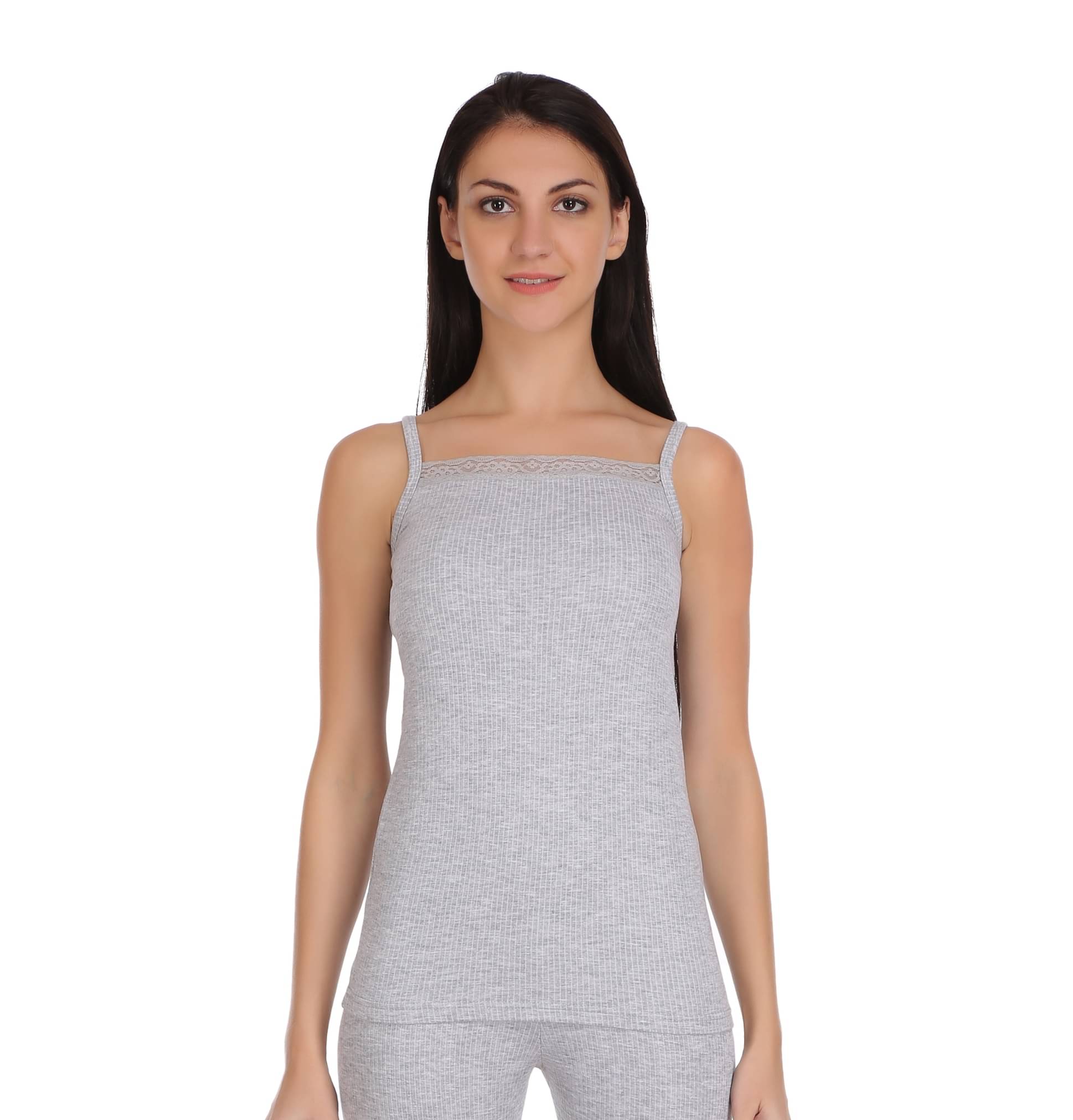     			Selfcare Cotton Blend Topwear - Grey Single