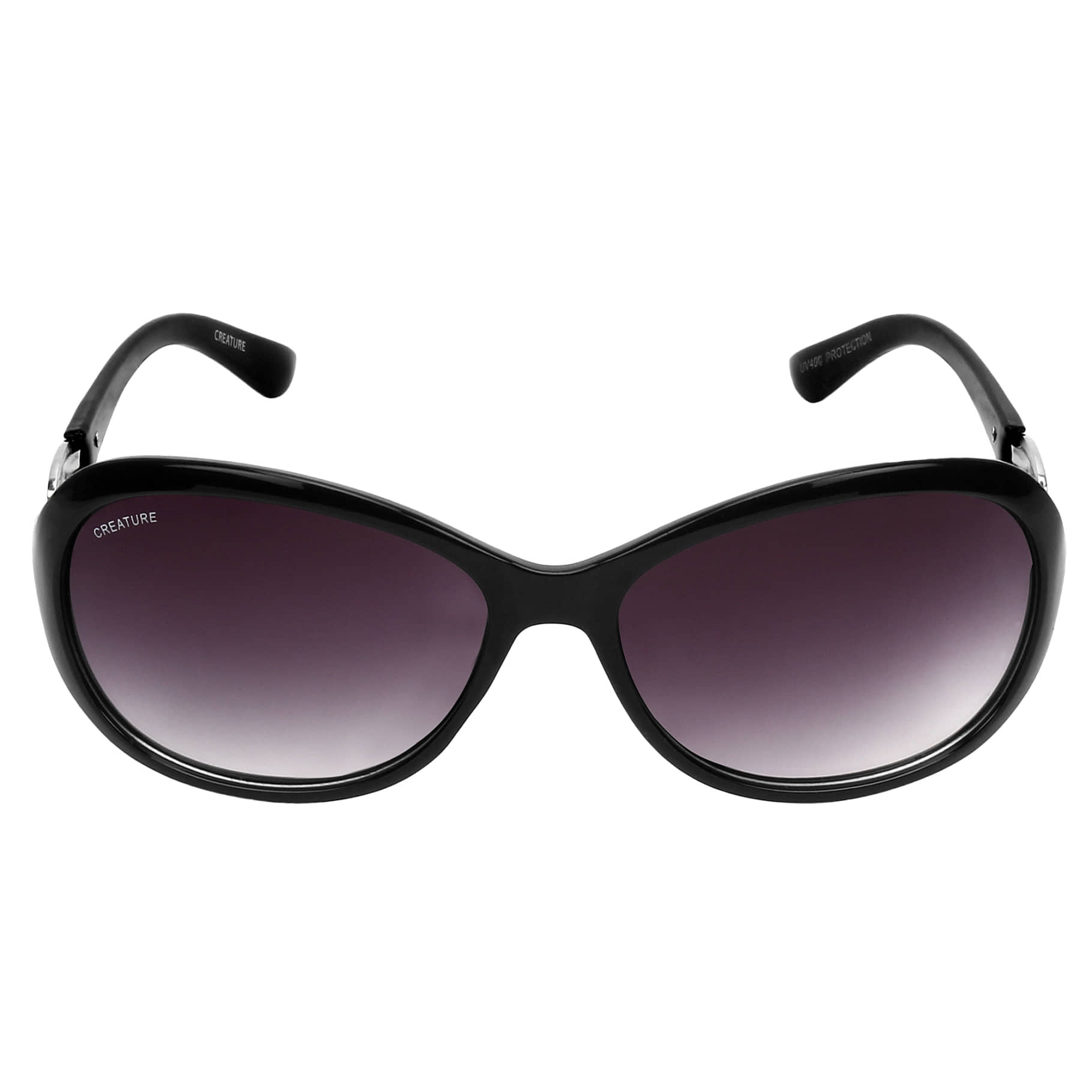 Creature - Black Oval Sunglasses ( Pack of 1 ) - Sunglasses | Buy online on ZillyBuy