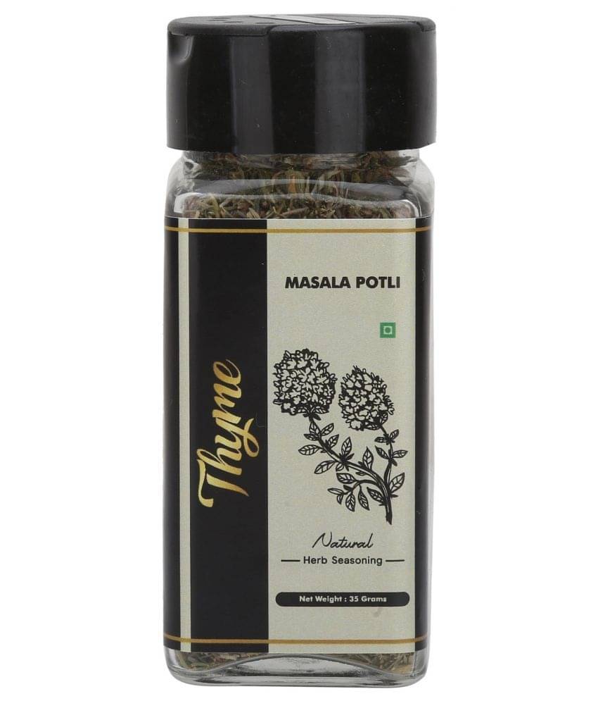     			Masala Potli Dry Thyme Leaves for Seasoning & Cooking - Sprinkle Glass Packing 135 gm