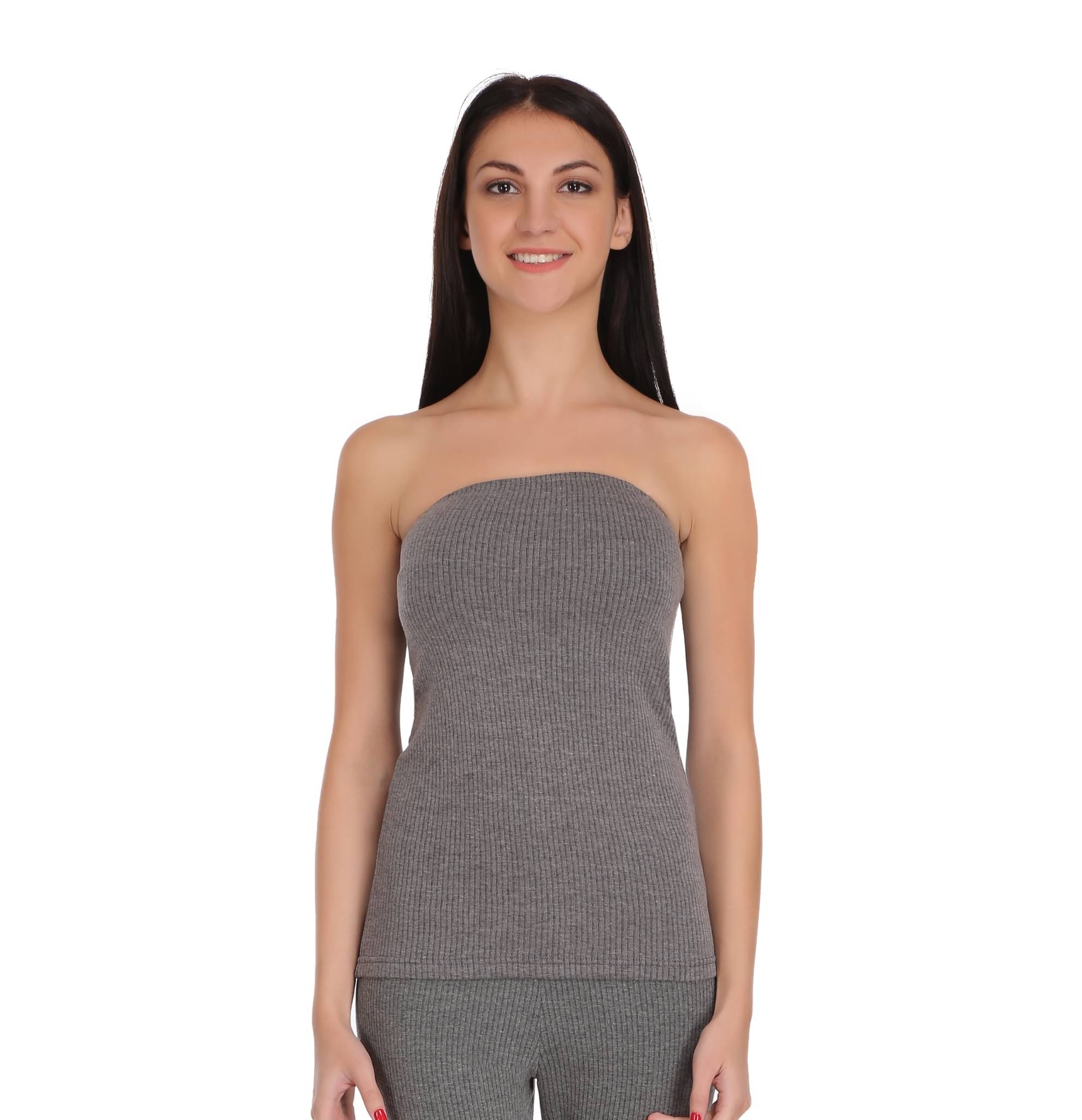     			Selfcare Cotton Blend Topwear - Grey Single