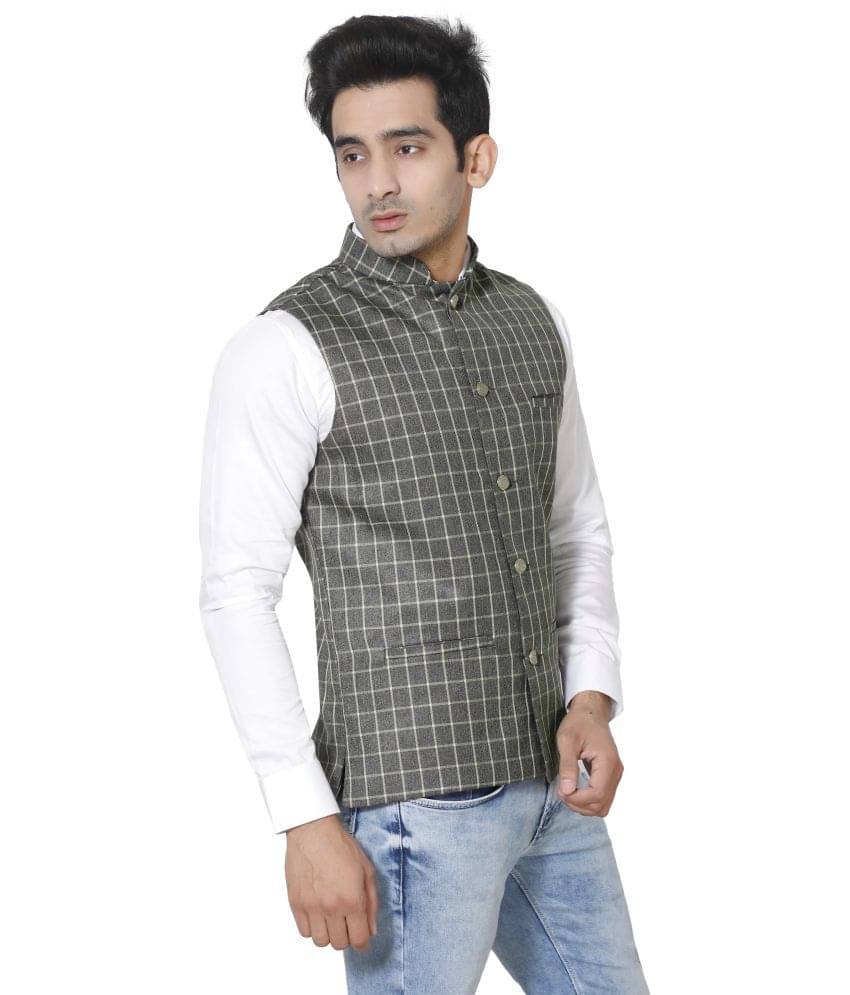 Fourfolds Green Waistcoat Fourfolds Green Waistcoat