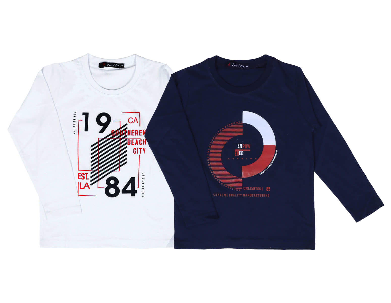 NEUVIN Pack of 3 Boys Cotton Blend T-Shirt ( Multi Color )