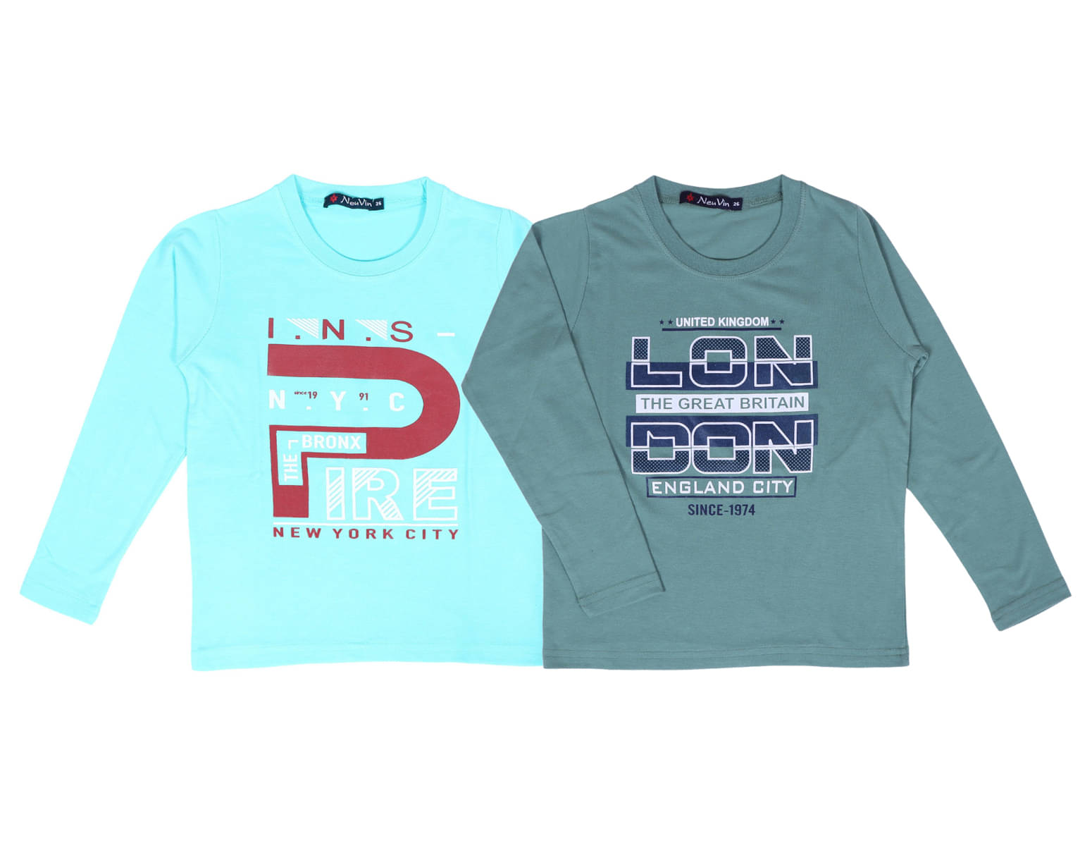     			NEUVIN Pack of 1 Boys Cotton Blend T-Shirt ( Multi Color )