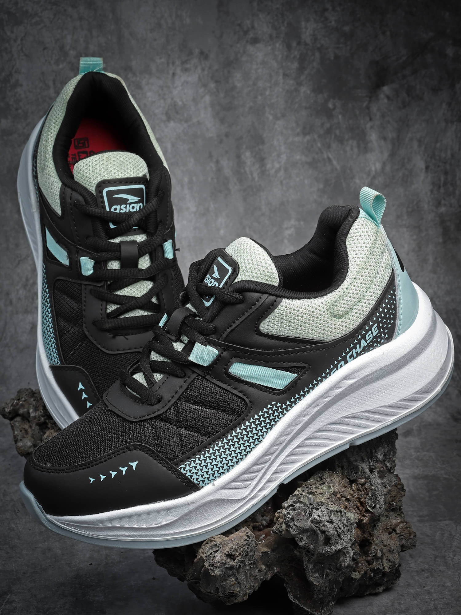     			ASIAN - Black Women's Running Shoes