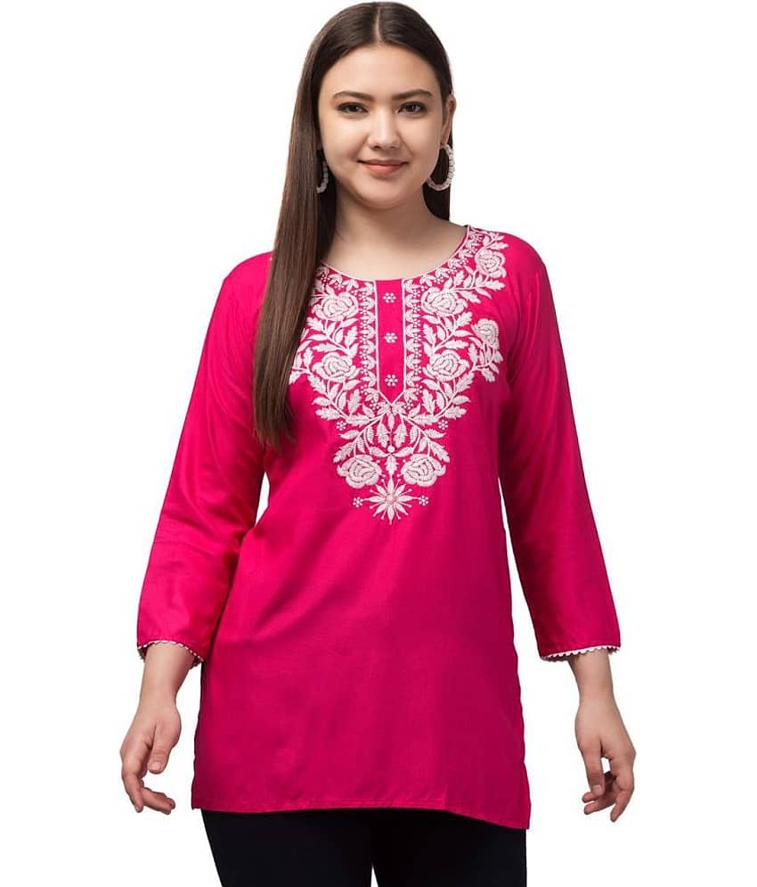 Rayon Short Kurti For Women (Pack of 1) - Kurtis, Tunics | Buy online on ZillyBuy