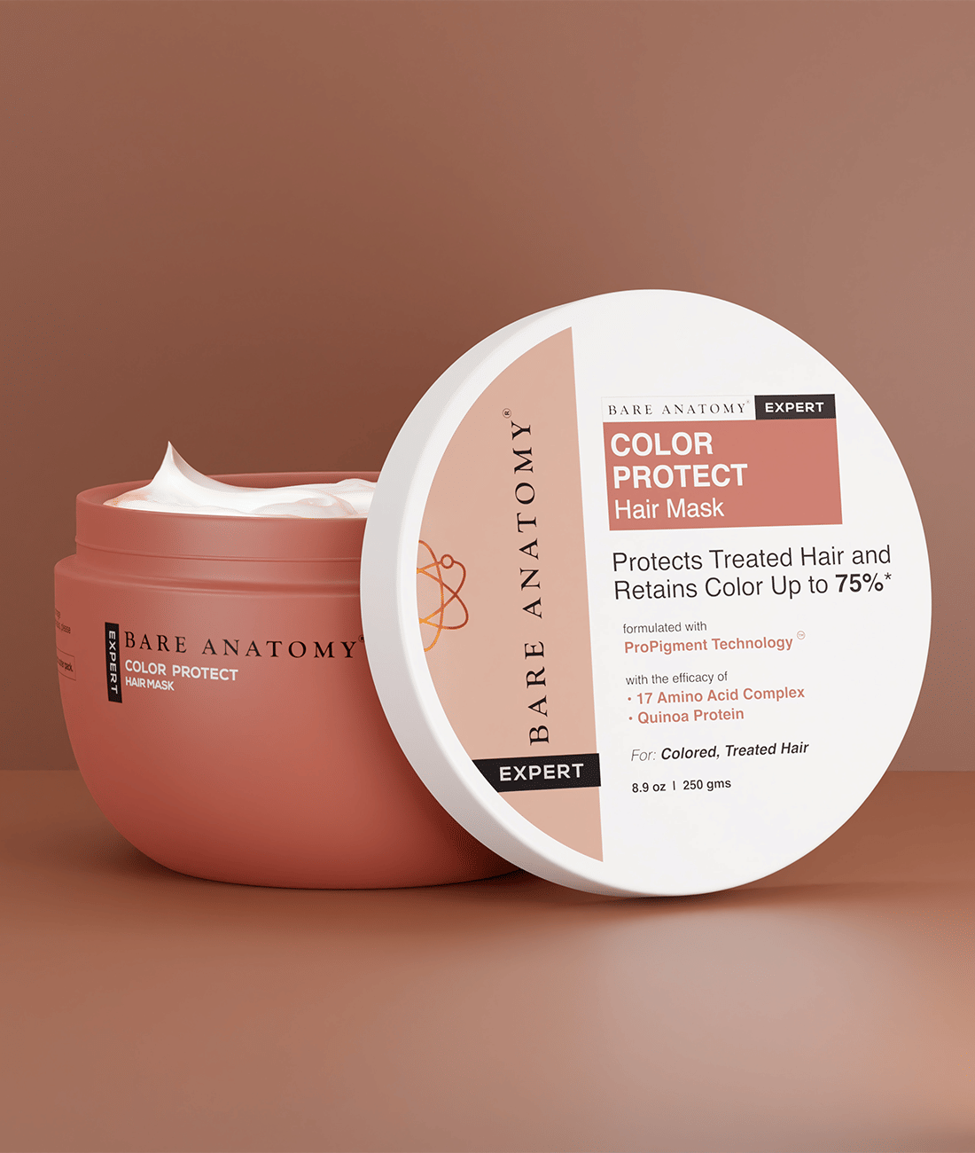    			Bare Anatomy Quinoa Protein Color Protect Hair Mask Retains Color Upto 75% For Colored Treated Hair, 250gm (Pack of 1)