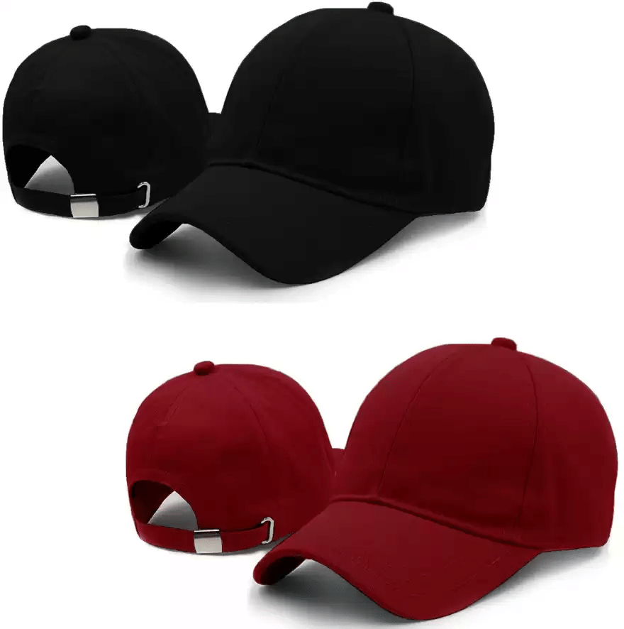 BAYEMA Pack of 2 Cotton Men's Cap ( Maroon ) BAYEMA Pack of 2 Cotton Men's Cap ( Maroon )