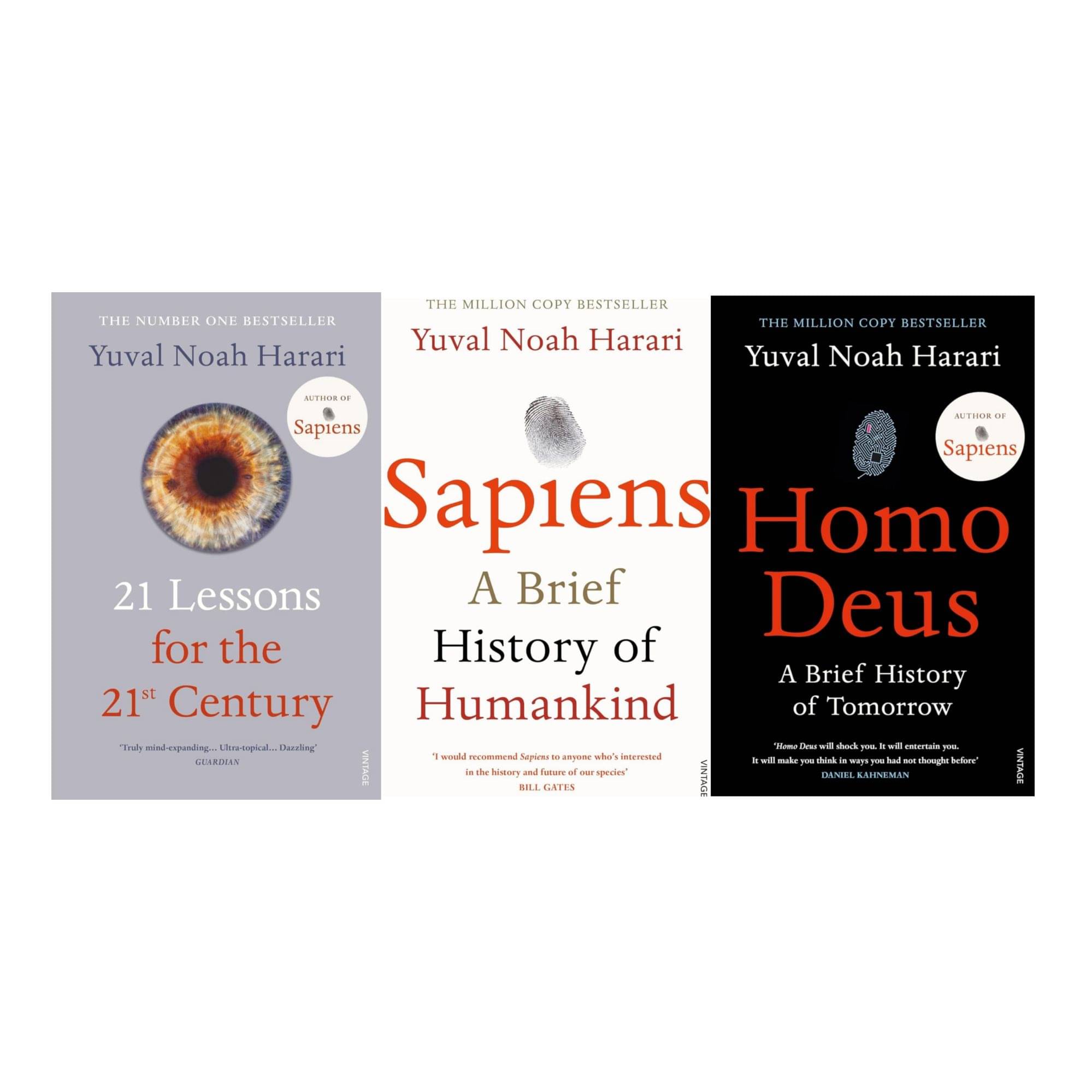     			Bestselling Books Combo Sapiens, 21 Lessons for the 21st Century, Homo Deus By Yuval Noah Harari