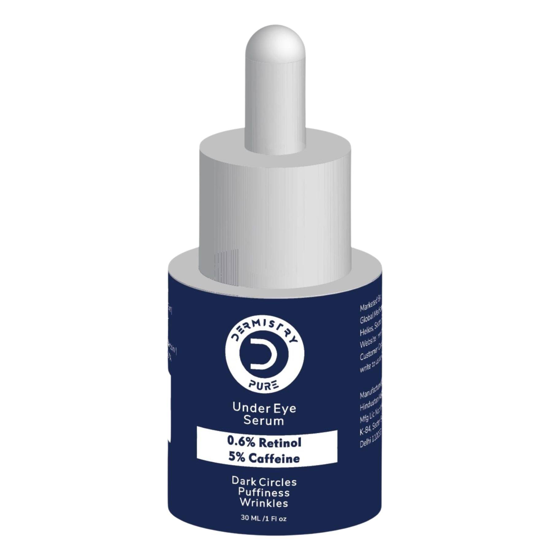 Dermistry Pure 0.6% Ret@inol 5% Caffeine Anti-Ageing Under Eye Serum for Aging Removes Fine Lines Wrinkles Dark Circles Puffiness & Puffy Eyes Rejuvenating 30ml Dermistry Pure 0.6% Ret@inol 5% Caffeine Anti-Ageing Under Eye Serum for Aging Removes Fine Lines Wrinkles Dark Circles Puffiness & Puffy Eyes Rejuvenating 30ml