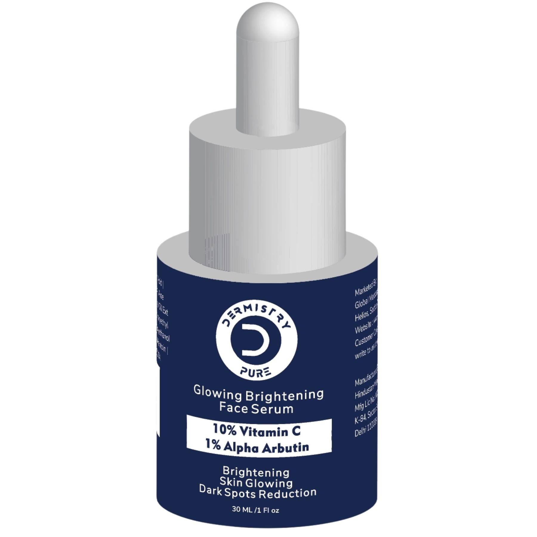 Dermistry Pure 10% Vitamin C 1% Alpha Arbutin Skin Whitening Lightening Brightening Instant Glowing Fairness Face Serum for Removes Dull Skin Pigmentation Dark Spots Correcting Skin Radiance Repair Sun Damage 30ml Dermistry Pure 10% Vitamin C 1% Alpha Arbutin Skin Whitening Lightening Brightening Instant Glowing Fairness Face Serum for Removes Dull Skin Pigmentation Dark Spots Correcting Skin Radiance Repair Sun Damage 30ml