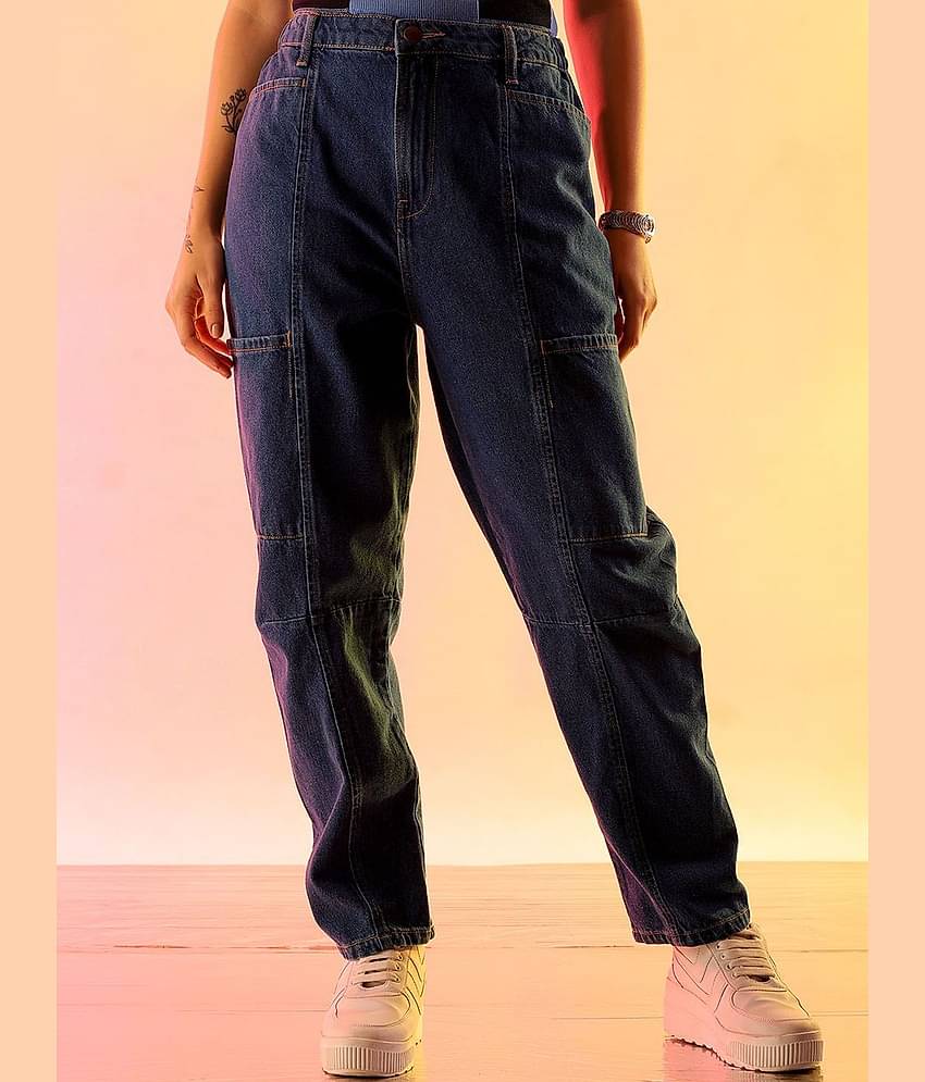 Freehand - DeepBlue Cotton Regular Fit Women's Jeans ( Pack of 1 )