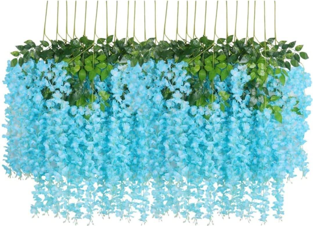 Green plant indoor - Light Blue Wild Artificial Flowers Bunch ( Pack of 12 ) Green plant indoor - Light Blue Wild Artificial Flowers Bunch ( Pack of 12 )