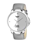 Hala Light Grey Leather Analog Men's Watch