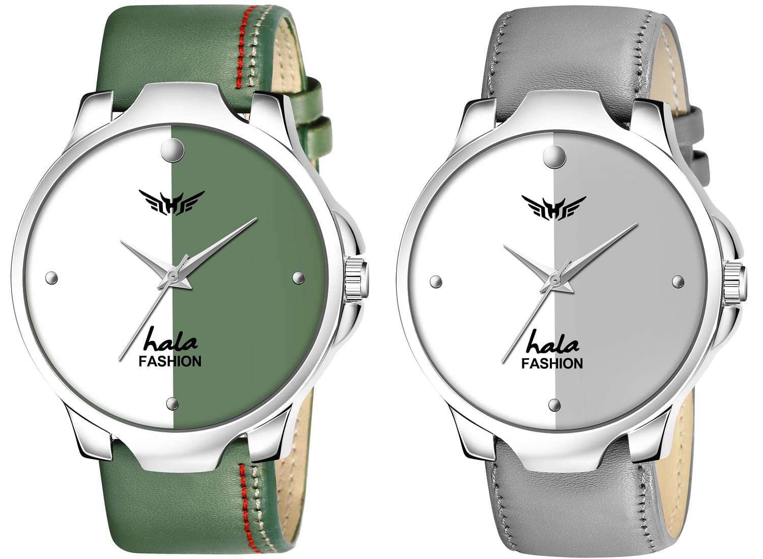     			Hala Multicolor Leather Analog Men's Watch