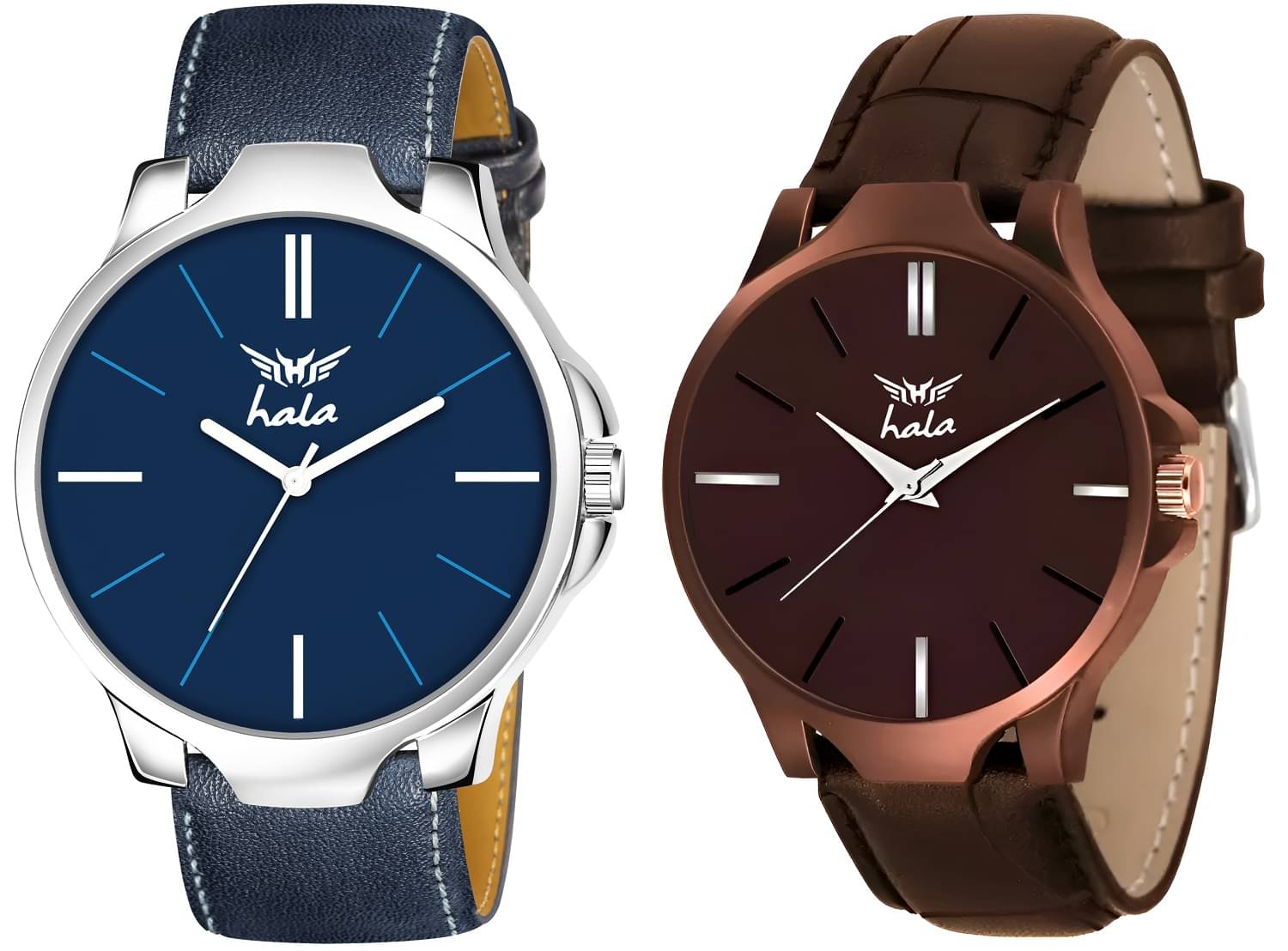     			Hala Multicolor Leather Analog Men's Watch