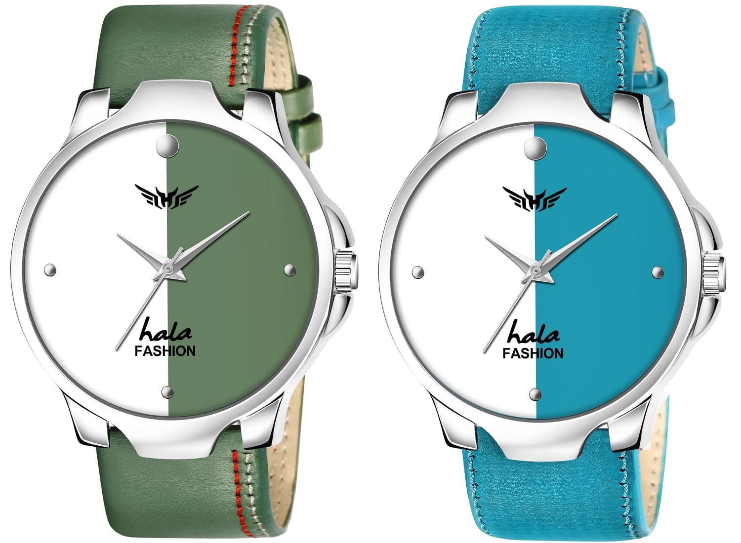     			Hala Multicolor Leather Analog Men's Watch