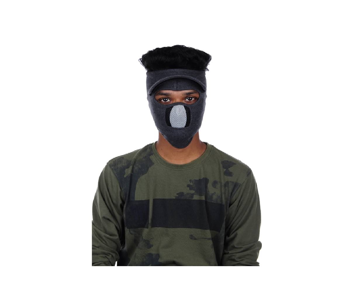 Im Unique Grey Bike Riding Face Mask For Men And Women     			Im Unique Grey Bike Riding Face Mask For Men And Women