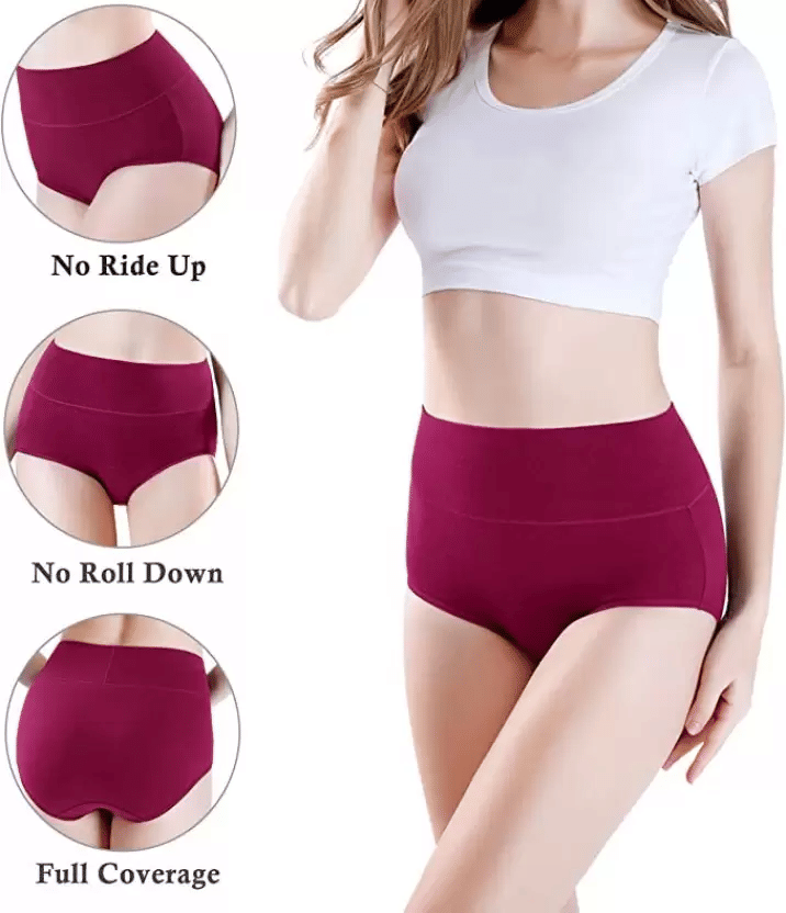     			Louis Craft Pack of 1 Cotton Lycra Hipster For Women ( Maroon )