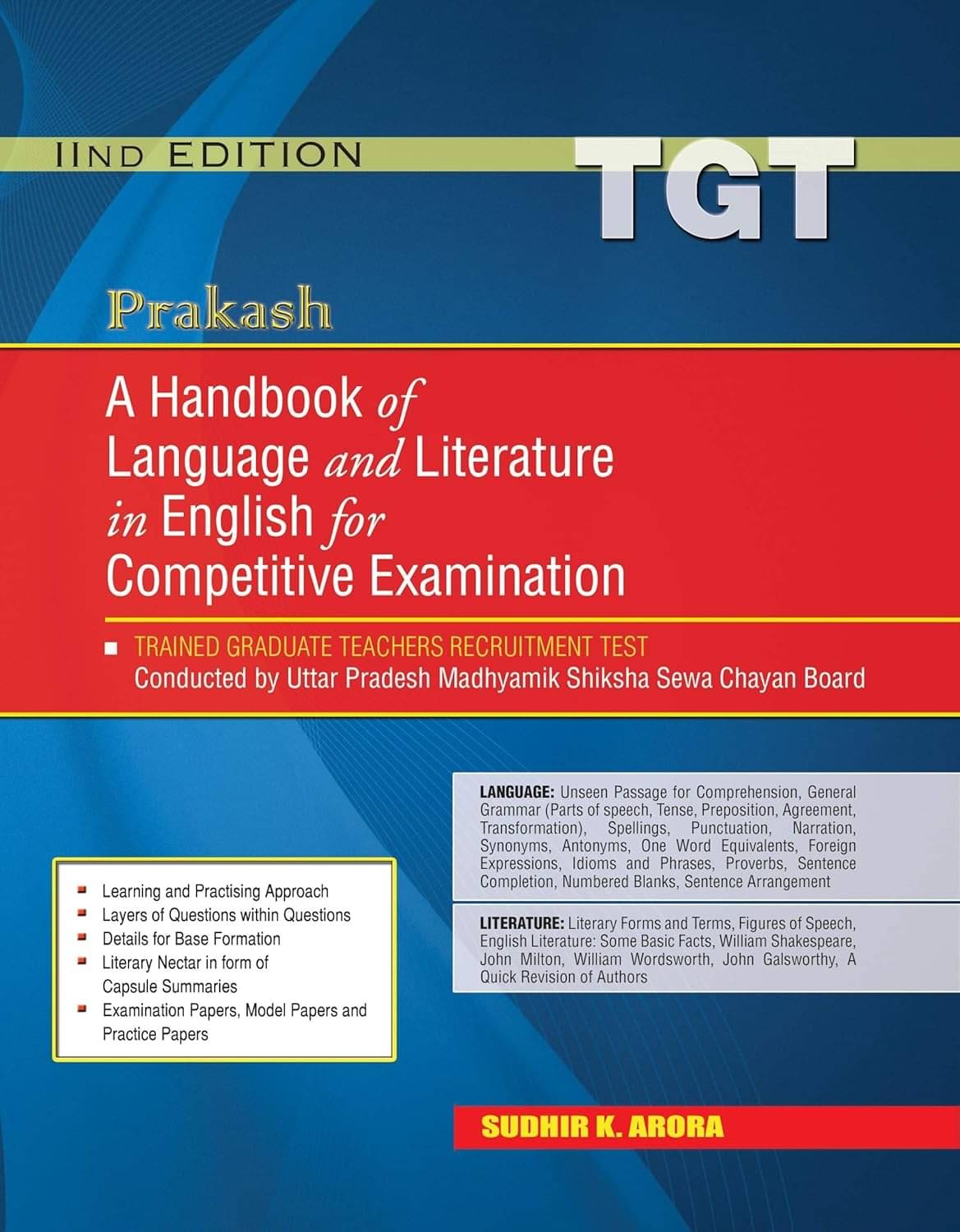 Prakash A Handbook of Language and Literature in English for Competitive Examination (TGT) Paperback – 1 January 2020 Prakash A Handbook of Language and Literature in English for Competitive Examination (TGT) Paperback – 1 January 2020