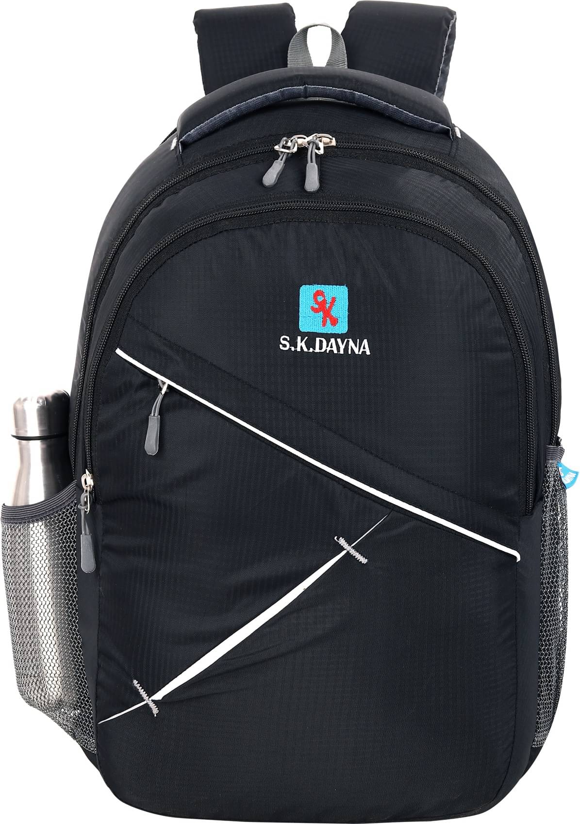     			S.K.DAYNA Black Polyester Backpack ( 35 Ltrs )