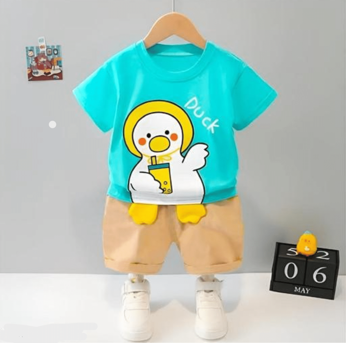     			SRP Pack of 1 Boys Cotton T-Shirt & Shorts Set ( Blue )