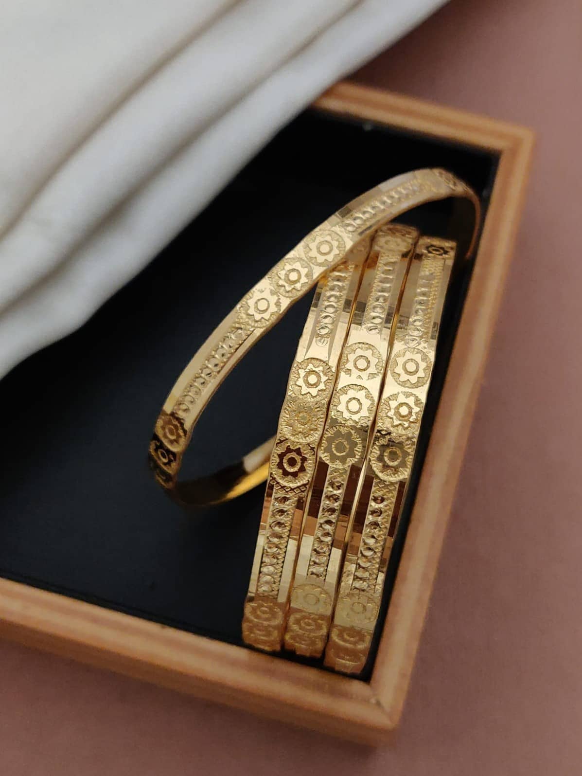 Shivay Fashion Gold Bangle ( Pack of 2 ) - Bangles & Bracelets | Buy online on ZillyBuy