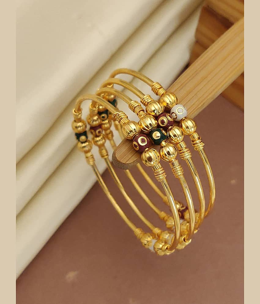 Shivay Fashion Gold Bangle Set ( Pack of 2 ) - Bangles & Bracelets | Buy online on ZillyBuy
