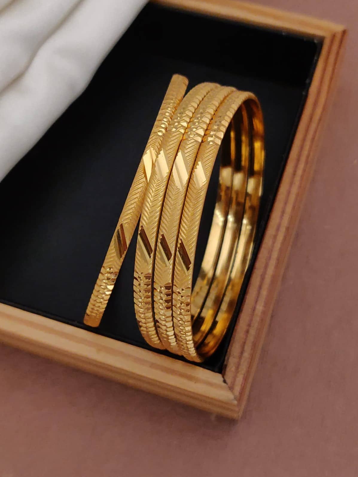 Shivay Fashion Gold Bangle Set ( Pack of 2 ) - Bangles & Bracelets | Buy online on ZillyBuy