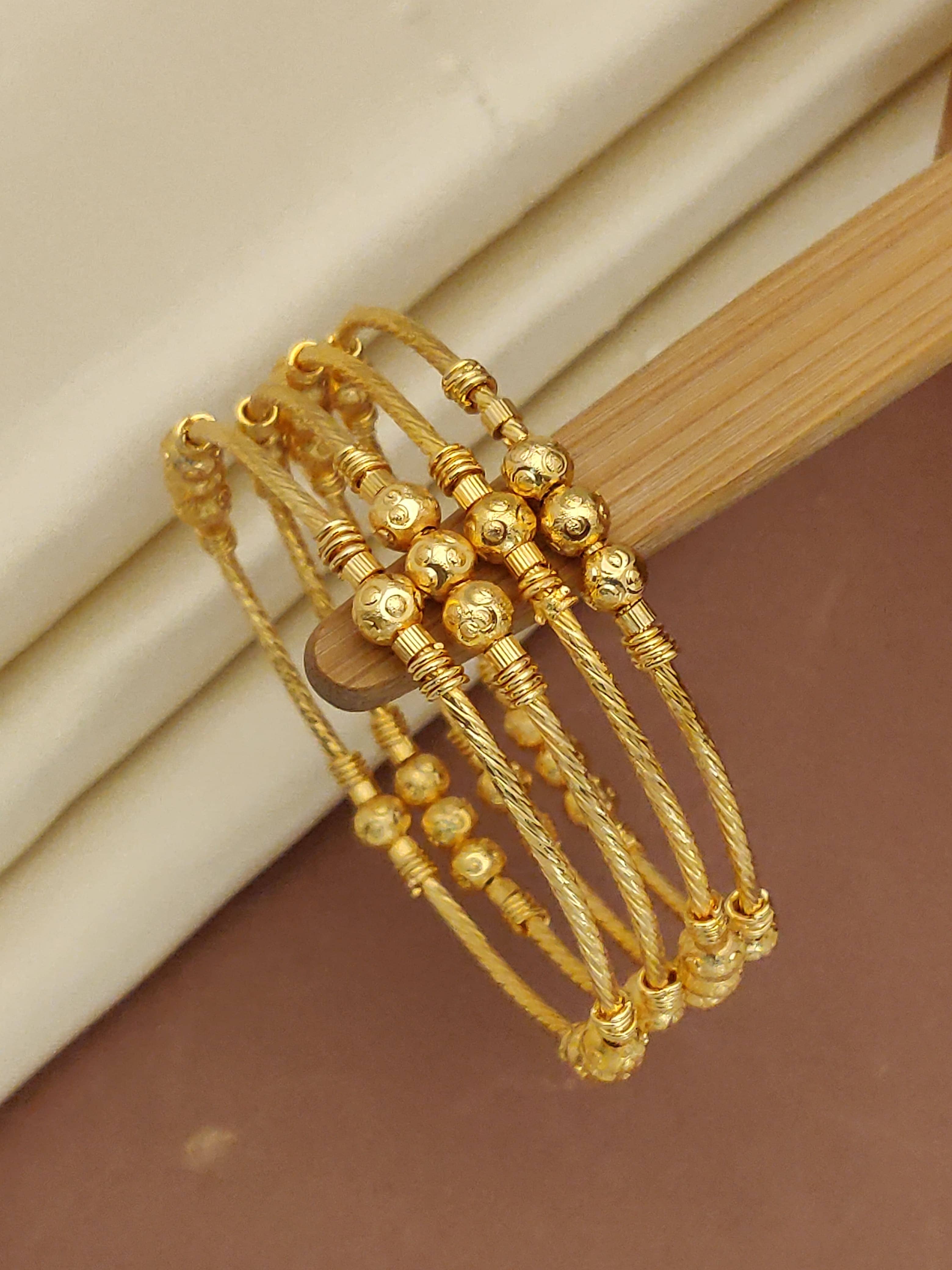 Shivay Fashion Gold Bangle Set ( Pack of 2 ) - Bangles & Bracelets | Buy online on ZillyBuy