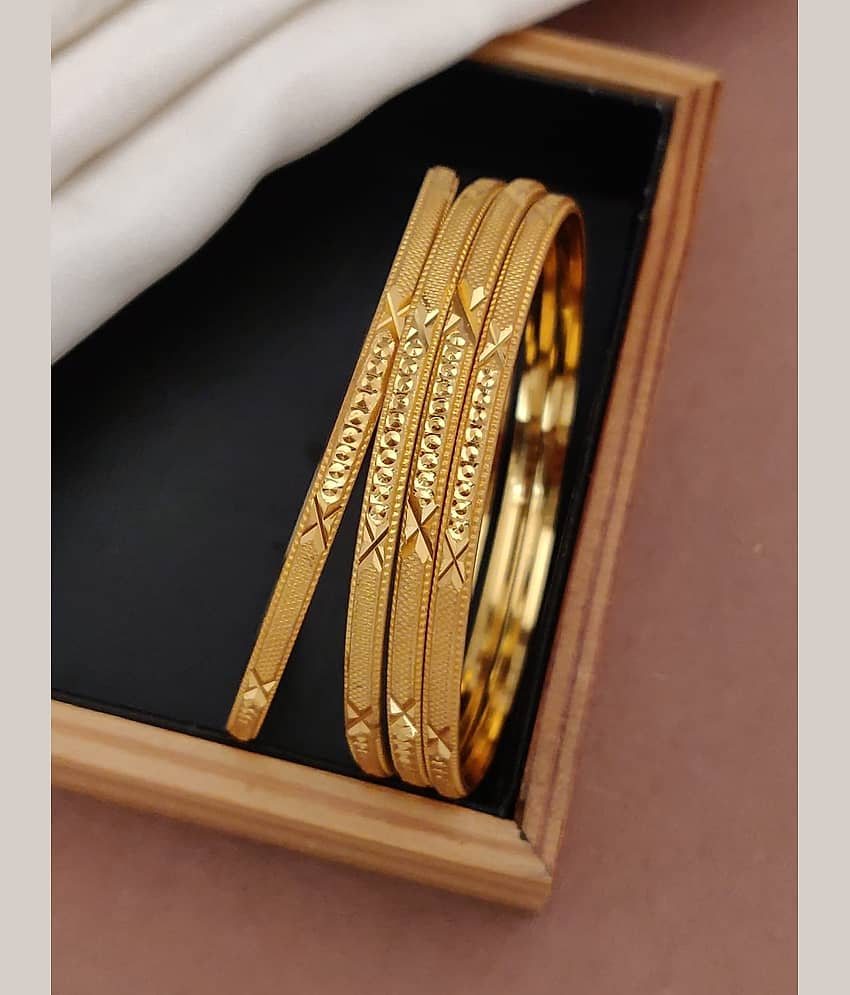 Shivay Fashion Gold Bangle Set ( Pack of 2 ) - Bangles & Bracelets | Buy online on ZillyBuy