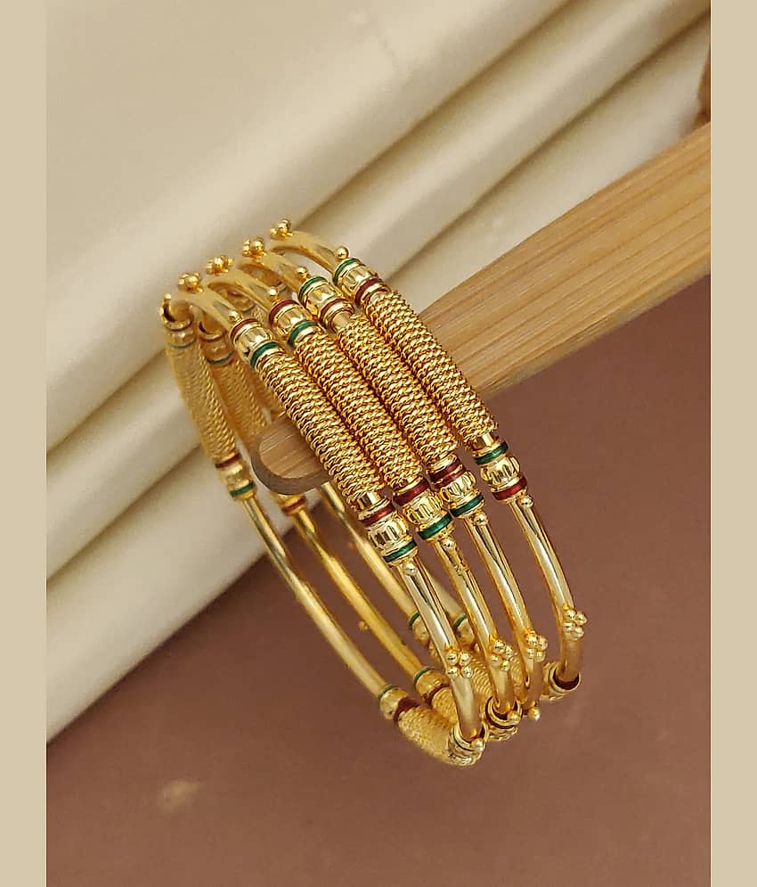 Shivay Fashion Gold Bangle Set ( Pack of 2 ) - Bangles & Bracelets | Buy online on ZillyBuy