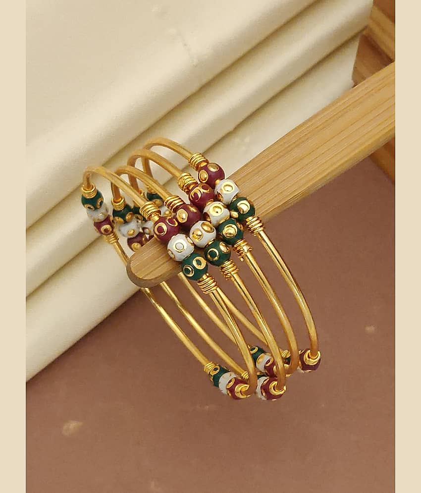 Shivay Fashion Gold Bangle Set ( Pack of 2 ) - Bangles & Bracelets | Buy online on ZillyBuy