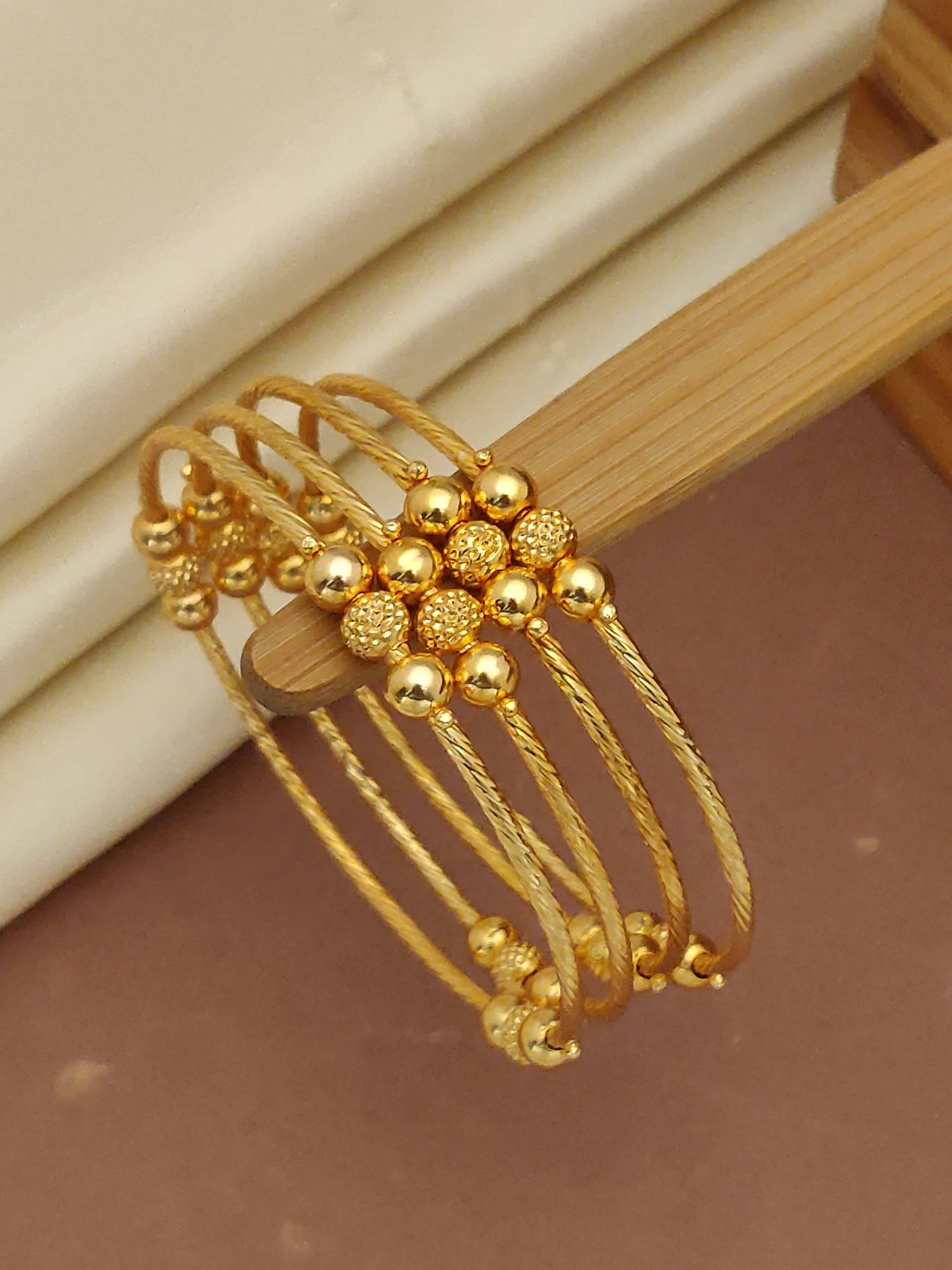     			Shivay Fashion Gold Bangle Set ( Pack of 2 )