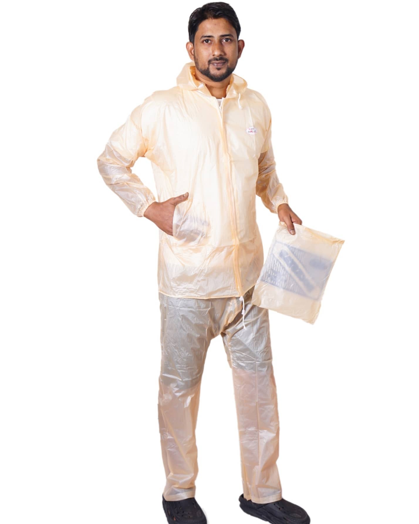 Sindon Peach Nylon Men's Raincoat ( Pack of 1 )
