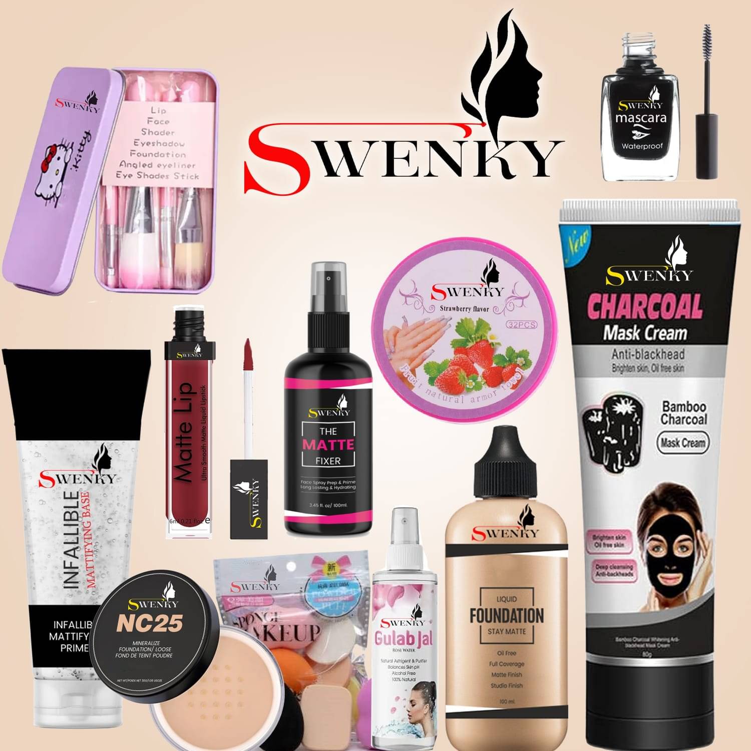     			swenky elegant makeup kit (Pack of 11)