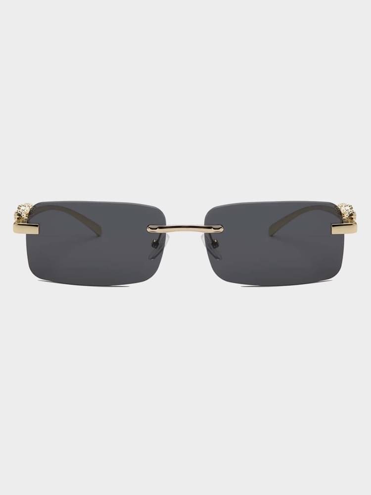     			Tanisha Gold Rectangular Sunglasses ( Pack of 1 )