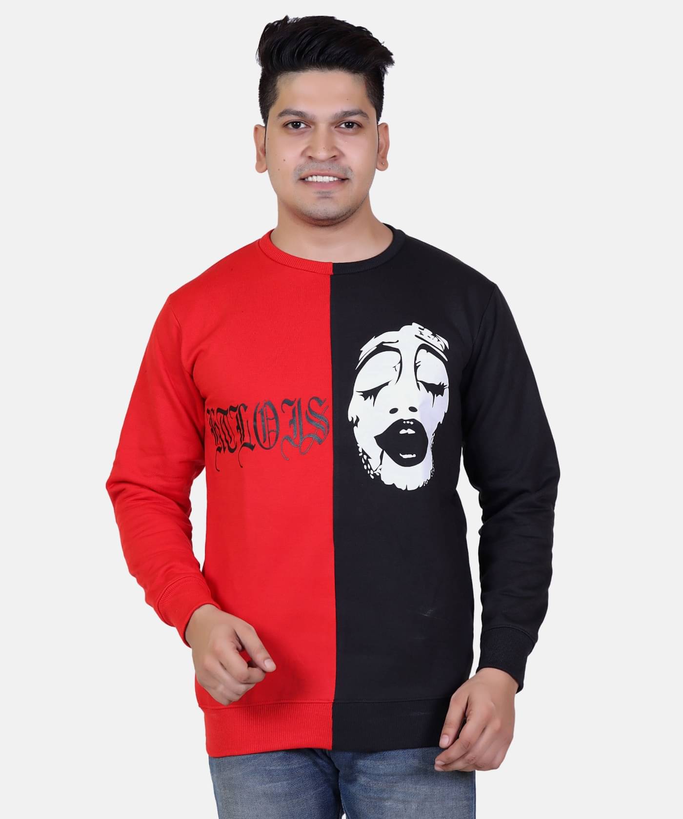 The Emperor Cotton Blend Round Neck Men's Sweatshirt - Red ( Pack of 1 ) The Emperor Cotton Blend Round Neck Men's Sweatshirt - Red ( Pack of 1 )