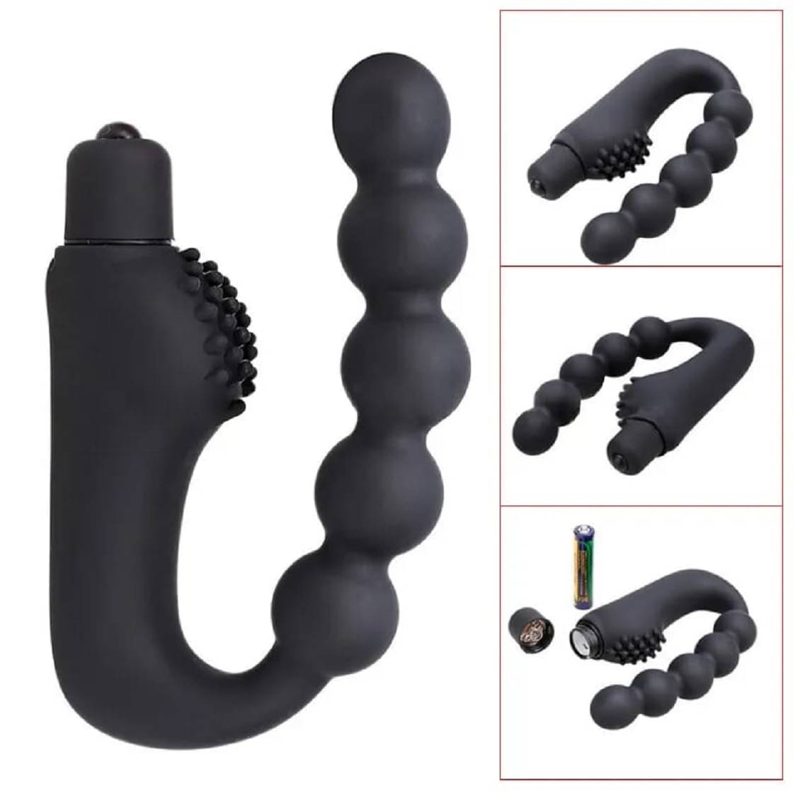     			Vibrations Flexible Beads Portable Manual Massager