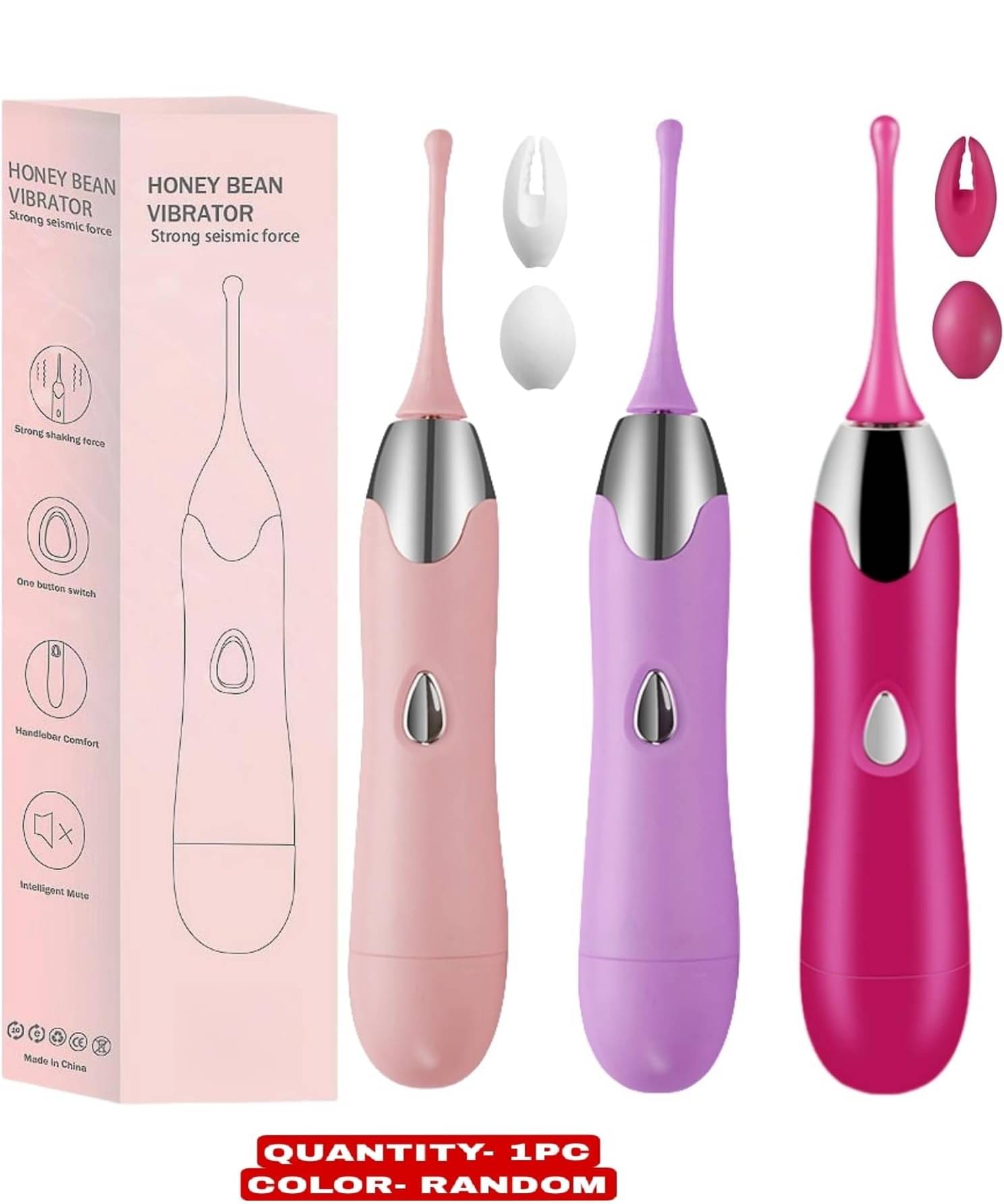     			Vibrations Honey Bean Beads Portable Manual Massager