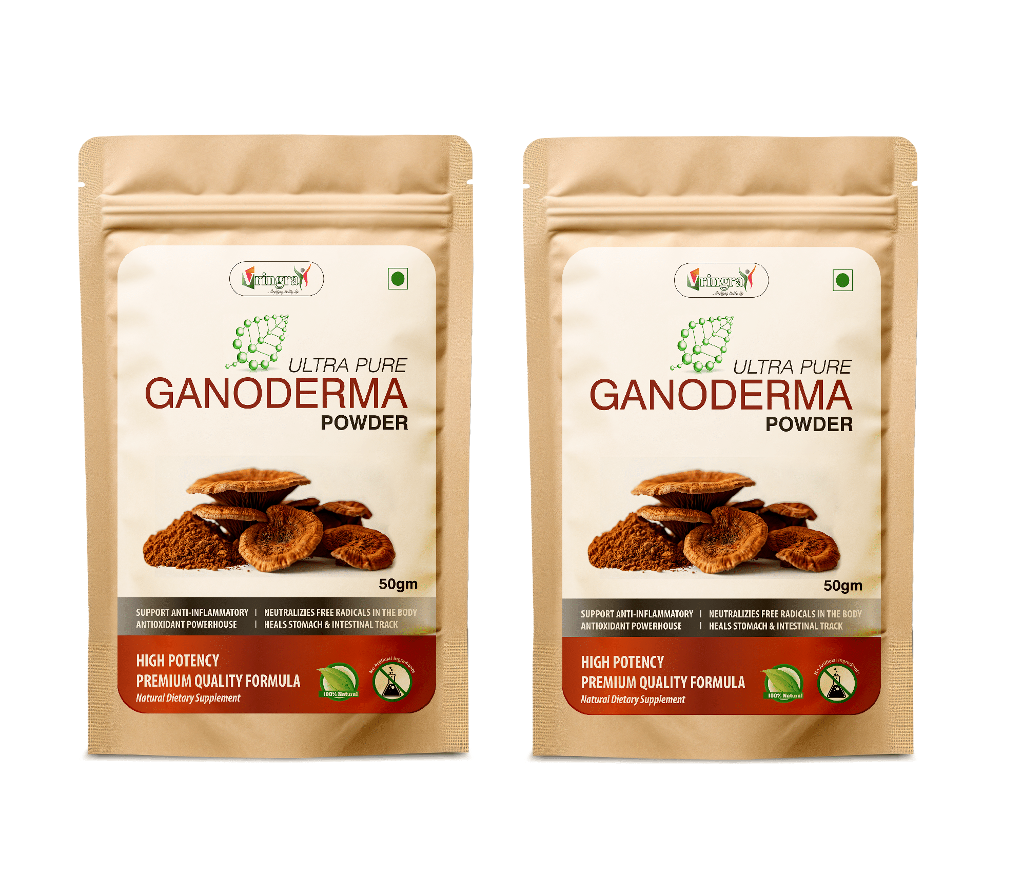     			Vringra Ganoderma Powder|Reishi Mushroom Powder|Helps To Improve Sleep Quality|For Blood Sugar Regulation