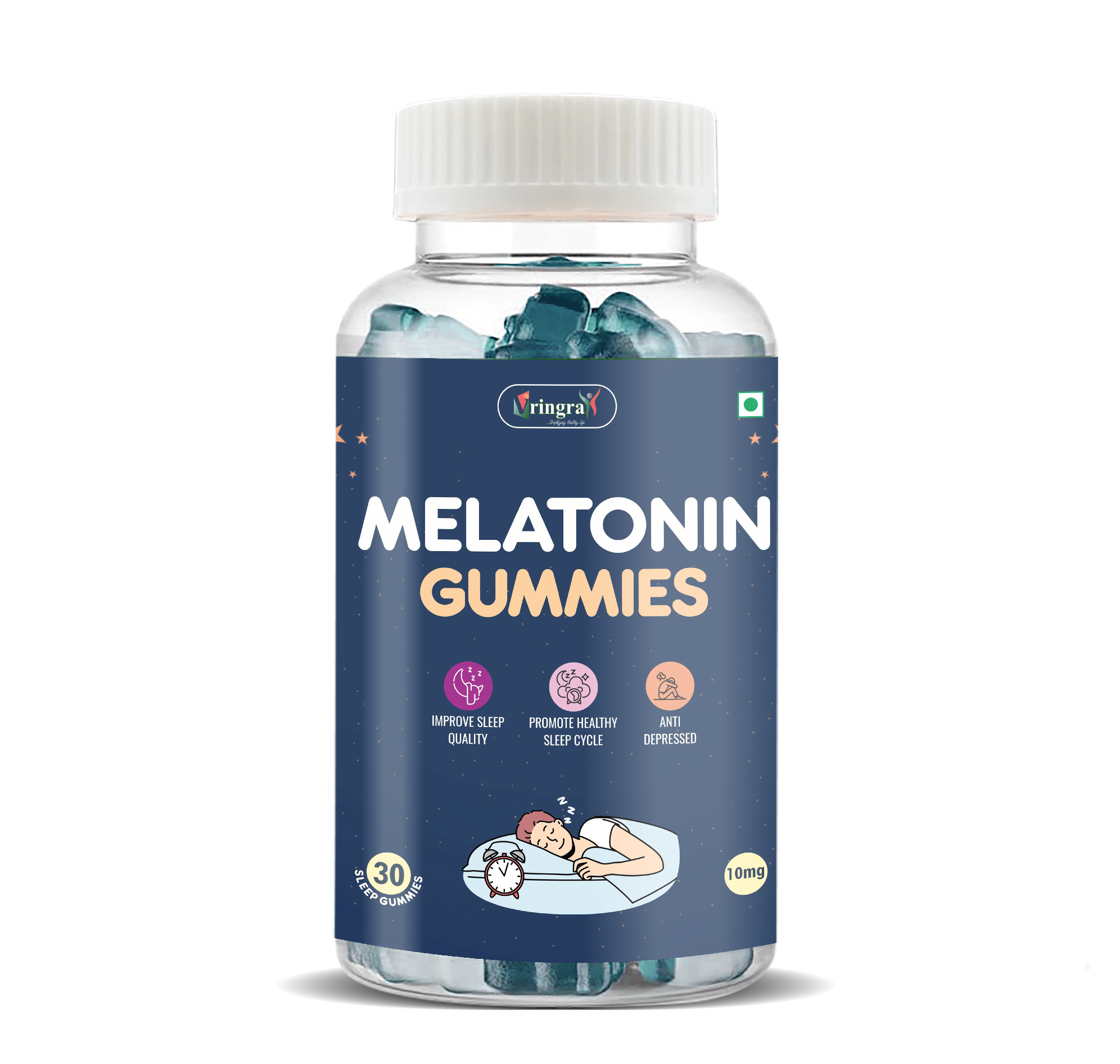     			Vringra Melatonin Gummies | Melatonin sleep Solution | Sleep aid Gummies | Sleeping Gummies