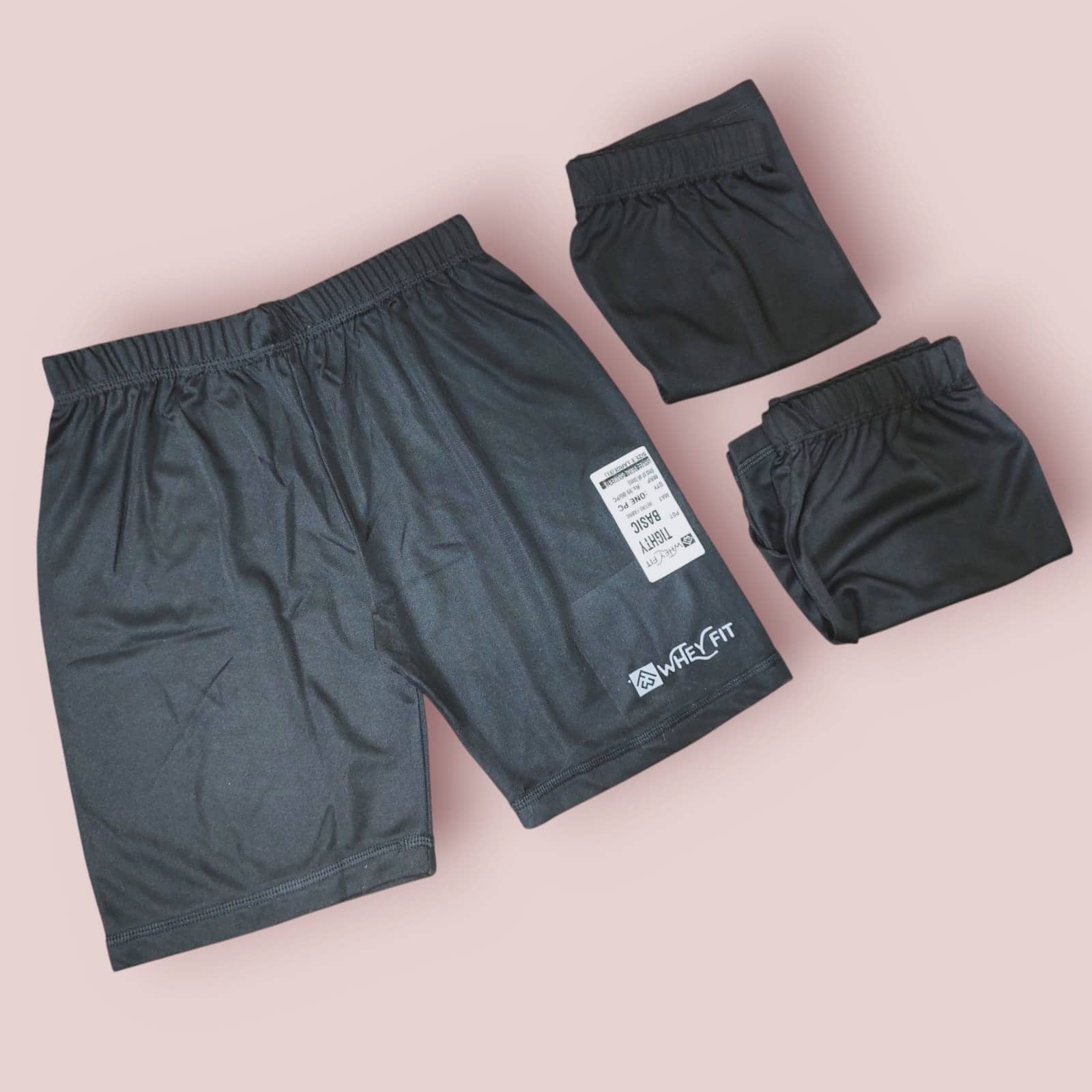 WHEY FIT Black Polyester Men's Shorts ( Pack of 3 ) - Shorts | Buy online on ZillyBuy