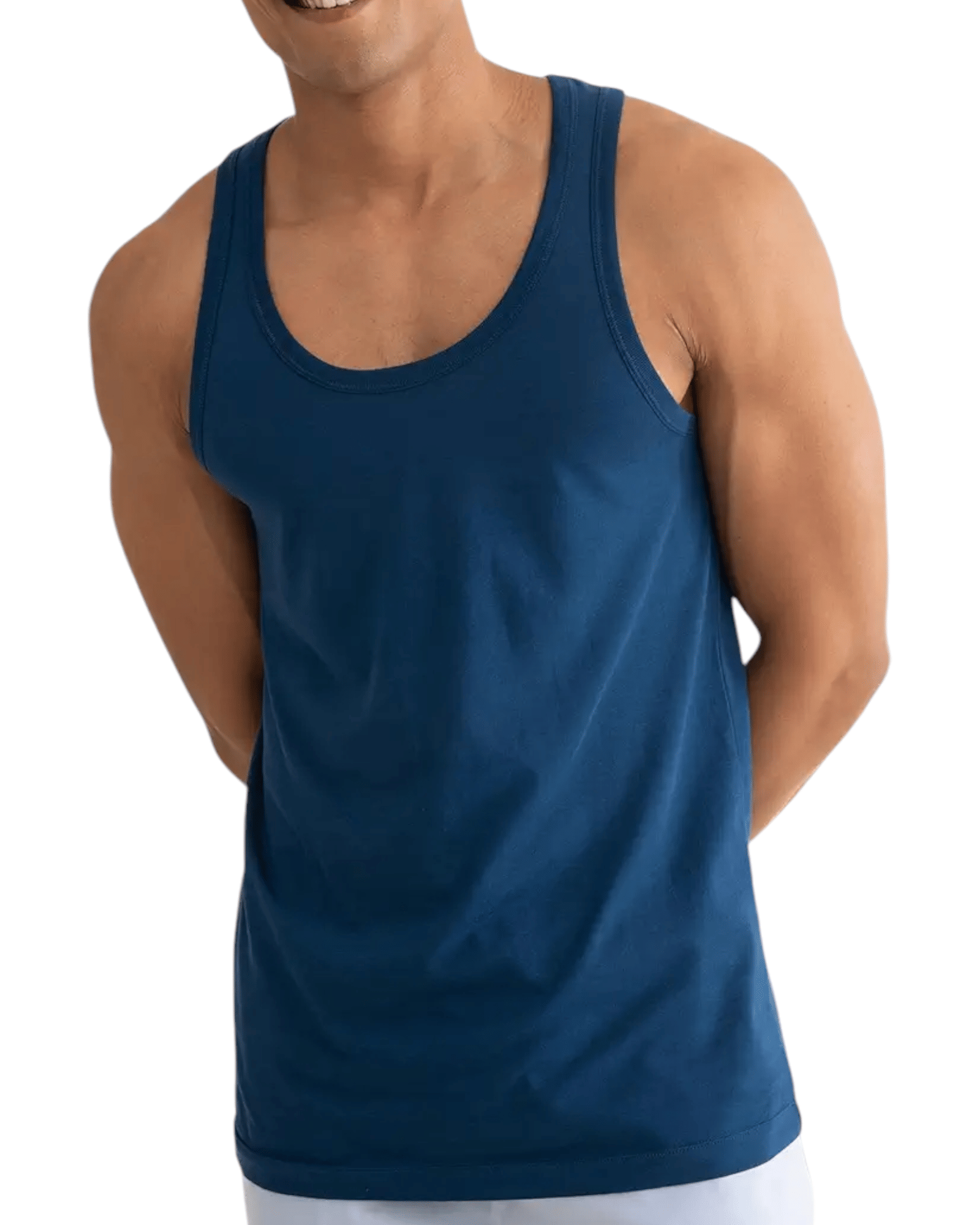     			WHEY FIT Pack of 1 Polyester Gym Vest For Men ( Light Blue )