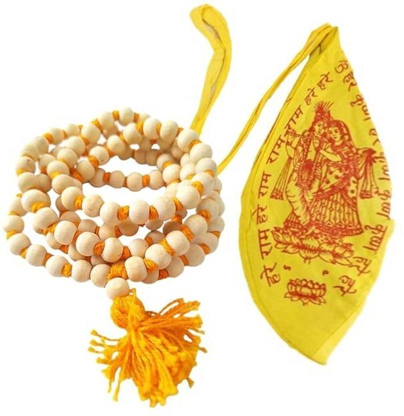     			WTM Round Tulsi Mala With Hare Ram Jholi (Set of 1)