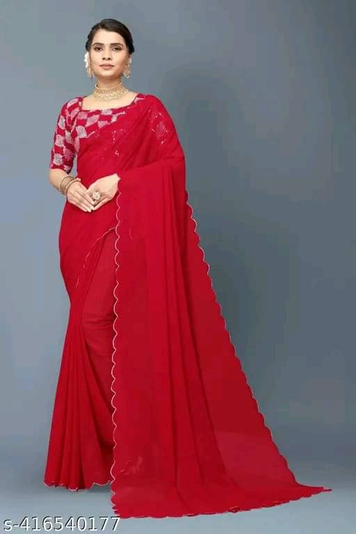     			supalee Tex Georgette Solid Saree With Unstitched Blouse Piece ( Multicolor1 )