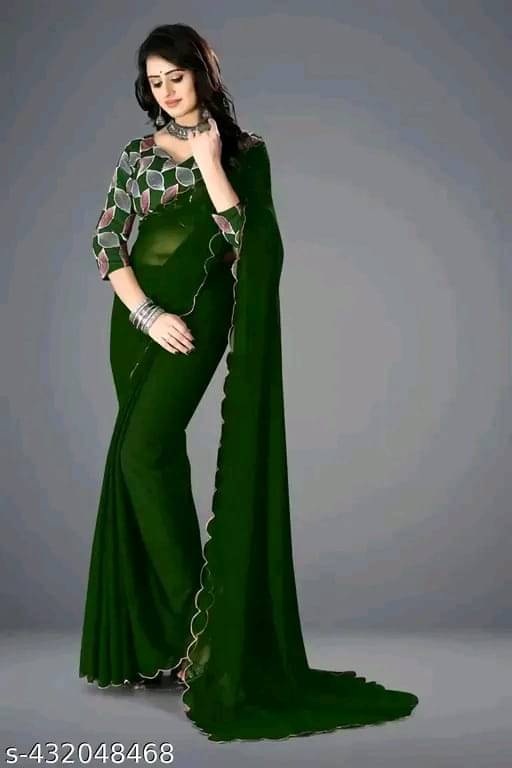     			supalee Tex Georgette Solid Saree With Unstitched Blouse Piece ( Multicolor1 )